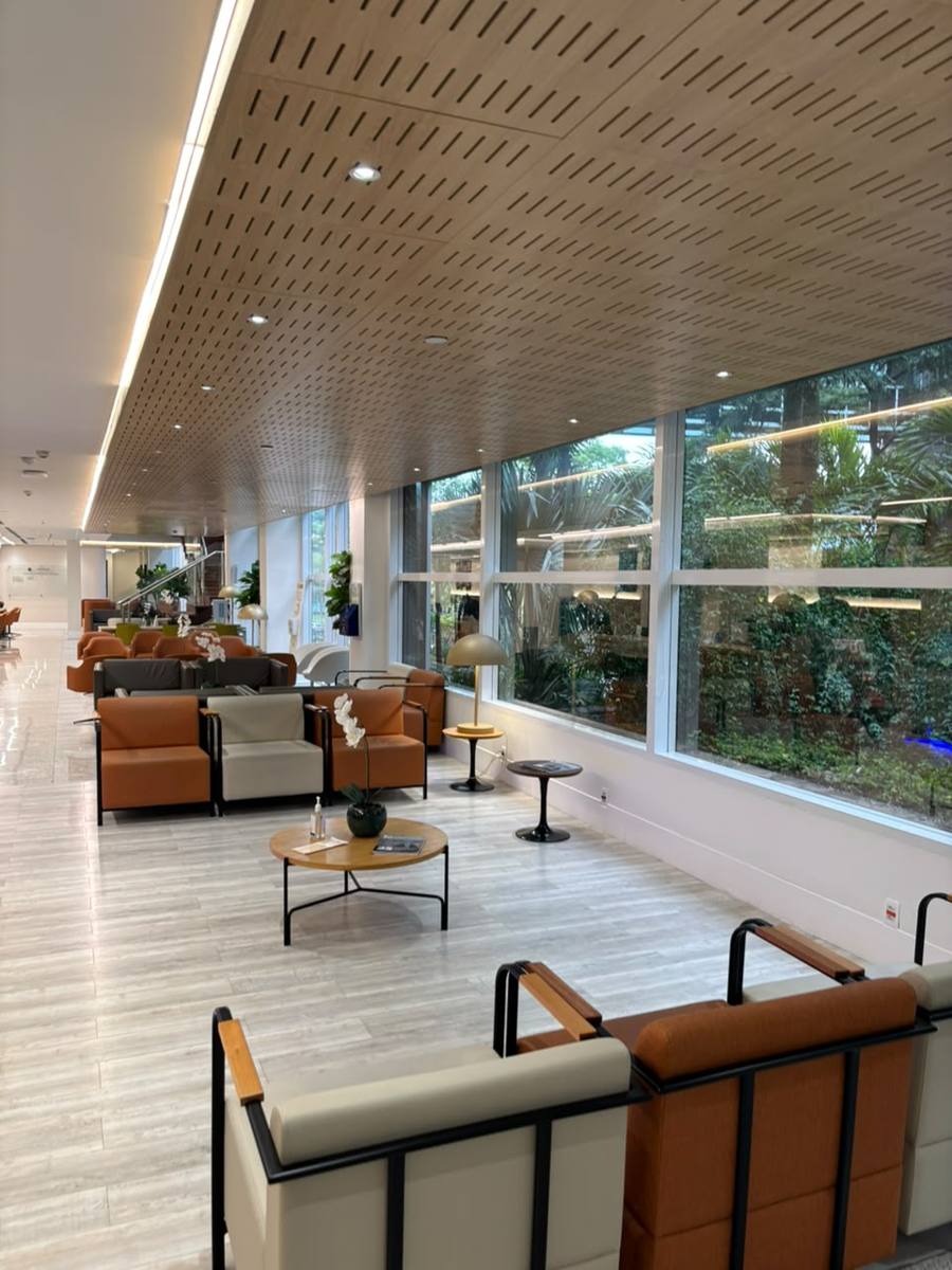 Recepção do consultório no Einstein Hospital Israelita, Morumbi